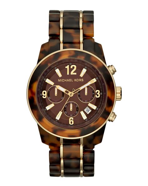 michael kors parker watch tortoise shell|Michael Kors tortoise shell acetate.